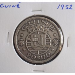 Guiné - 20 Escudos - 1952 - Prata