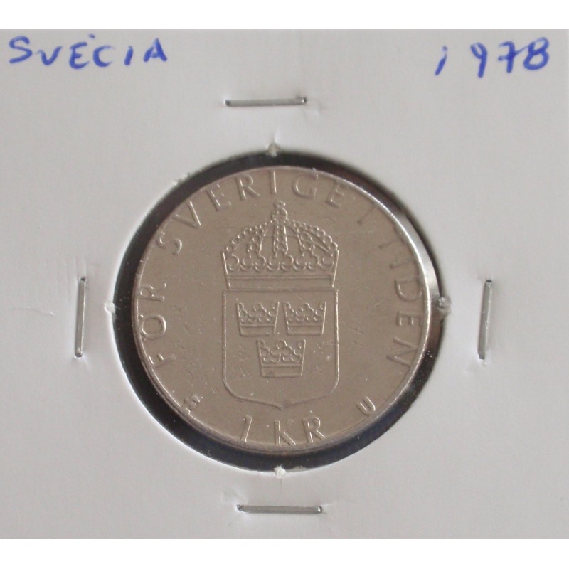 Suécia - 1 Krona - 1978