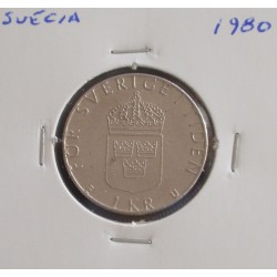 Suécia - 1 Krona - 1980