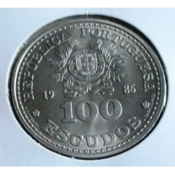 Portugal - 100 Escudos - 1986 - Futebol - México 86