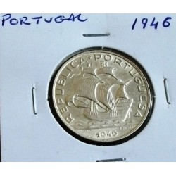 Portugal - 5 Escudos - 1946 - Prata
