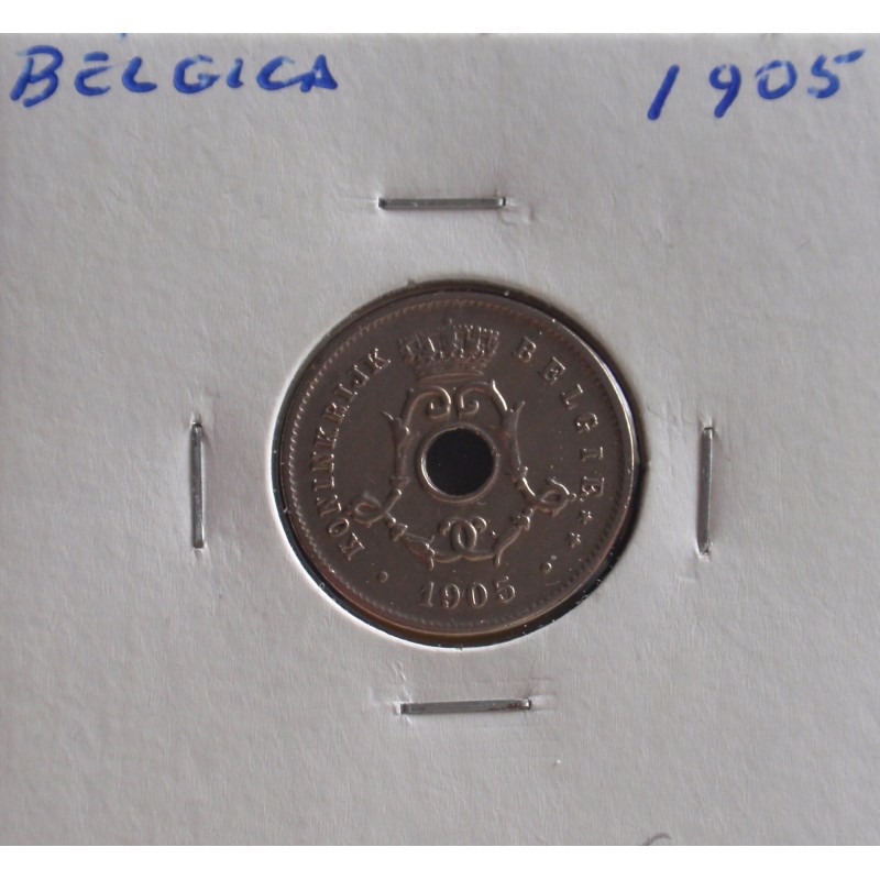 Bélgica ( Belgie ) - 5 Centimes - 1905