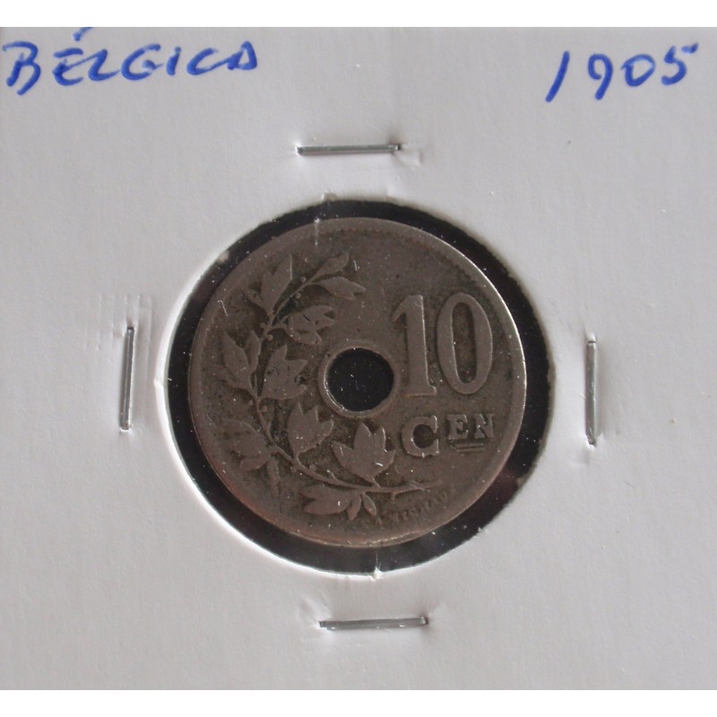 Bélgica ( Belgie ) - 10 Centimes - 1905