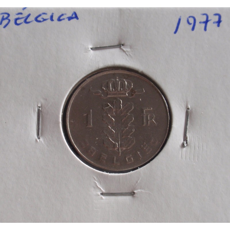 Bélgica ( Belgie ) - 1 Franc - 1977