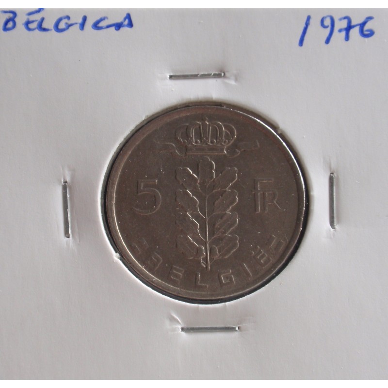 Bélgica ( Belgie ) - 5 Francs - 1976