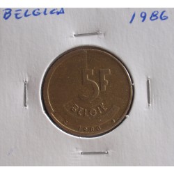 Bélgica ( Belgie ) - 5 Francs - 1986