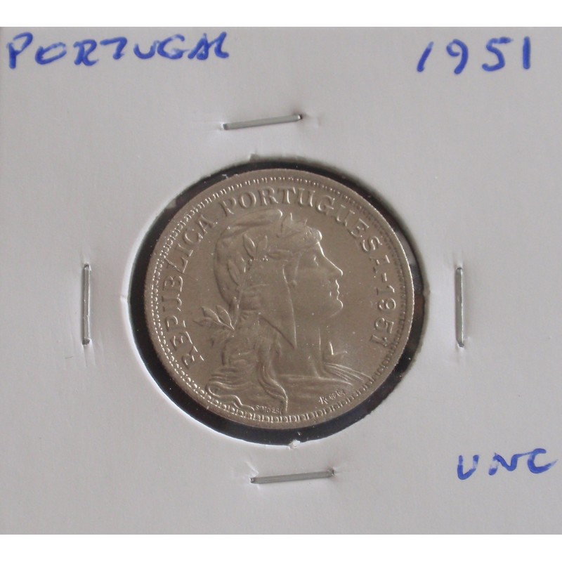 Portugal - 50 Centavos - 1951 - Unc