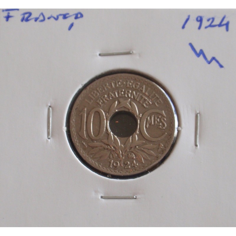 França - 10 Centimes - 1924 Poissy