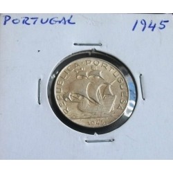 Portugal - 2,50 Escudos - 1945 - Prata