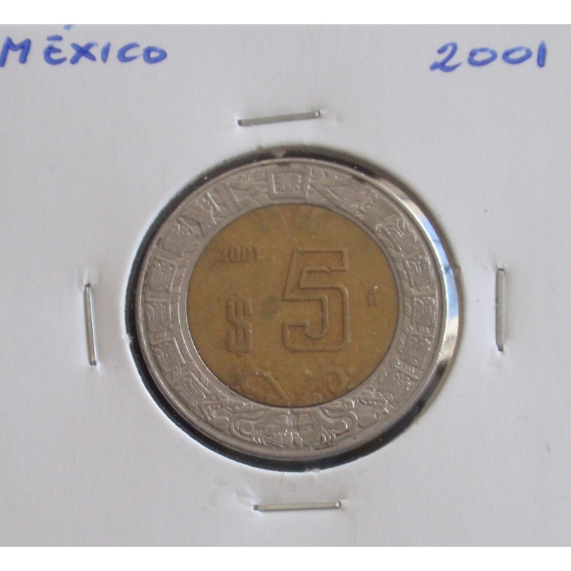 México - 5 Pesos - 2001