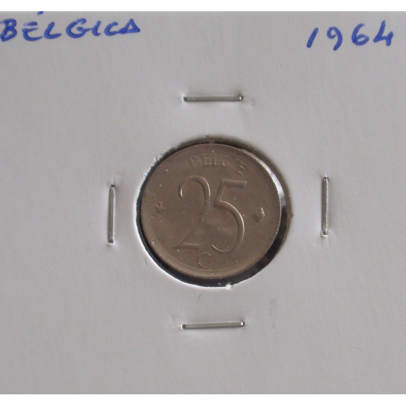 Bélgica ( Belgie ) - 25 Centimes - 1964