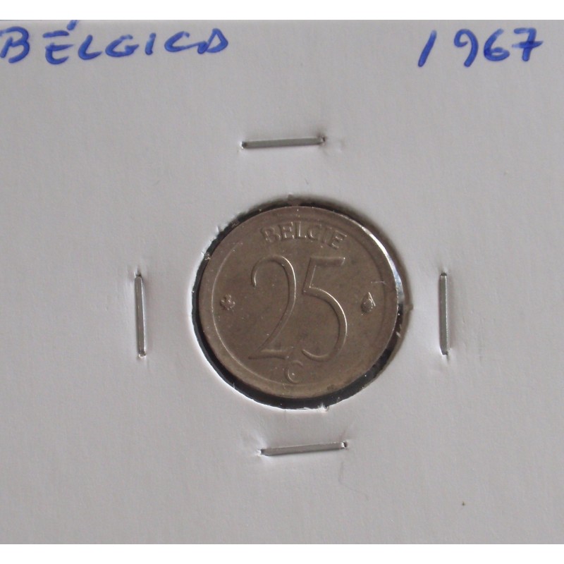 Bélgica ( Belgie ) - 25 Centimes - 1967