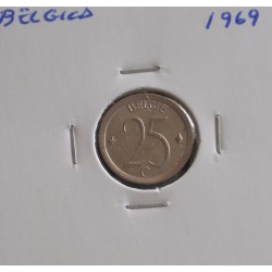Bélgica ( Belgie ) - 25 Centimes - 1969