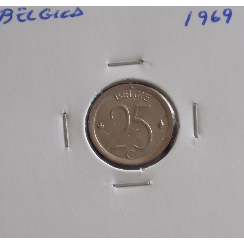 Bélgica ( Belgie ) - 25 Centimes - 1969