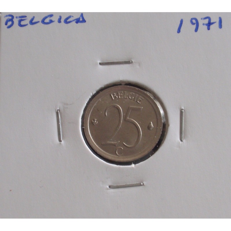Bélgica ( Belgie ) - 25 Centimes - 1971