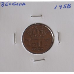 Bélgica ( Belgique ) - 50 Centimes - 1958