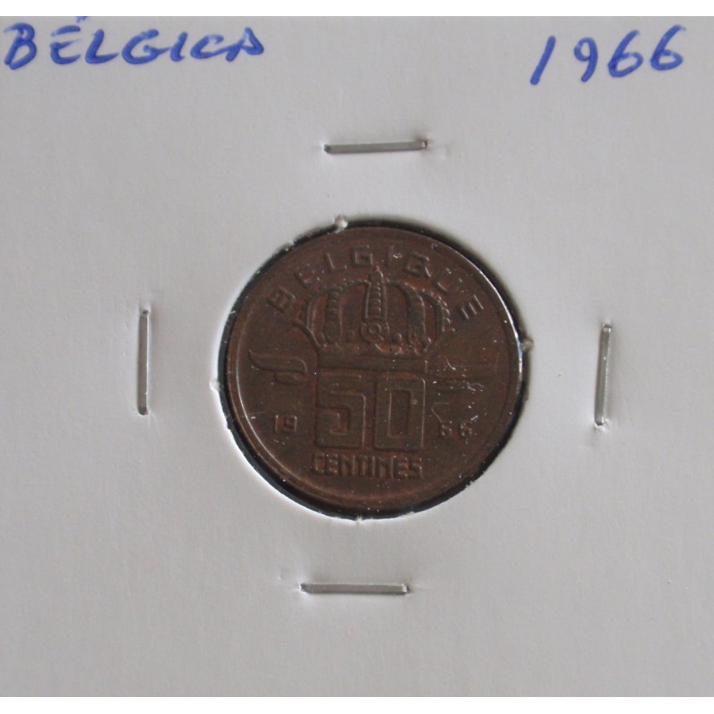 Bélgica ( Belgique ) - 50 Centimes - 1966