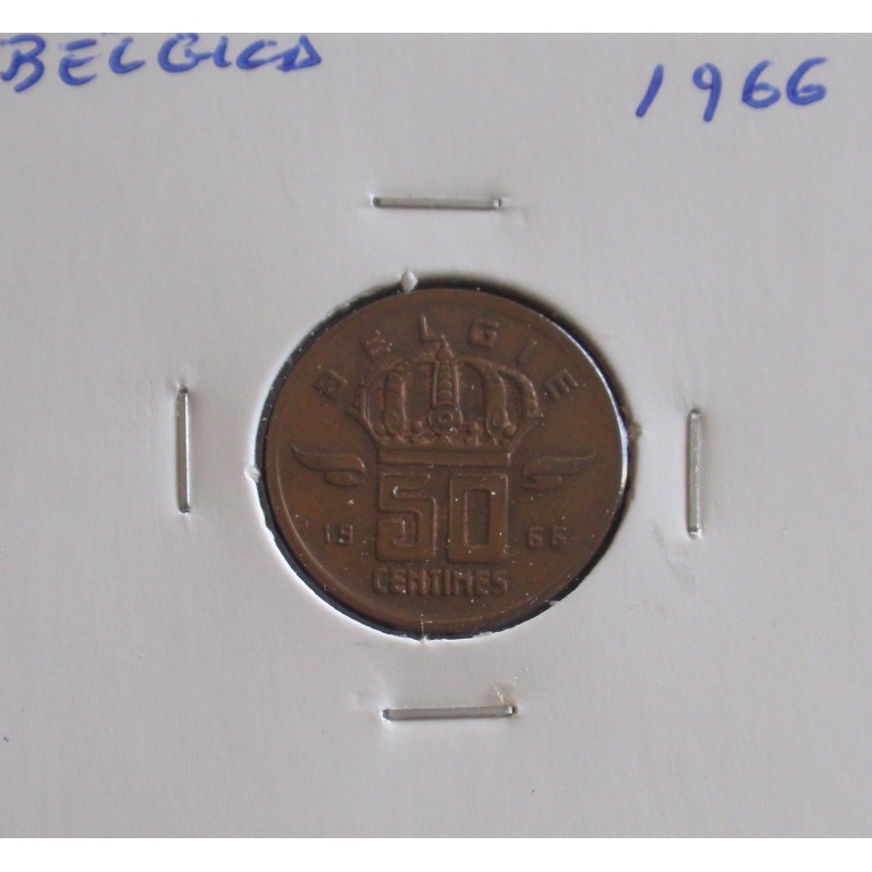 Bélgica ( Belgie ) - 50 Centimes - 1966