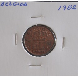 Bélgica ( Belgique ) - 50 Centimes - 1982