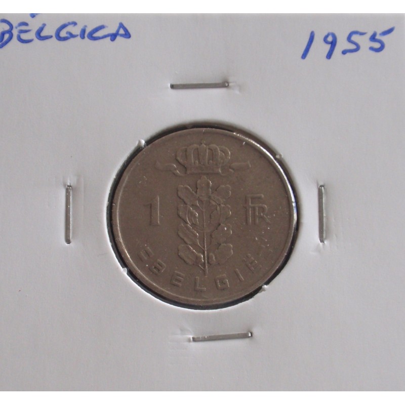 Bélgica ( Belgie ) - 1 Franc - 1955