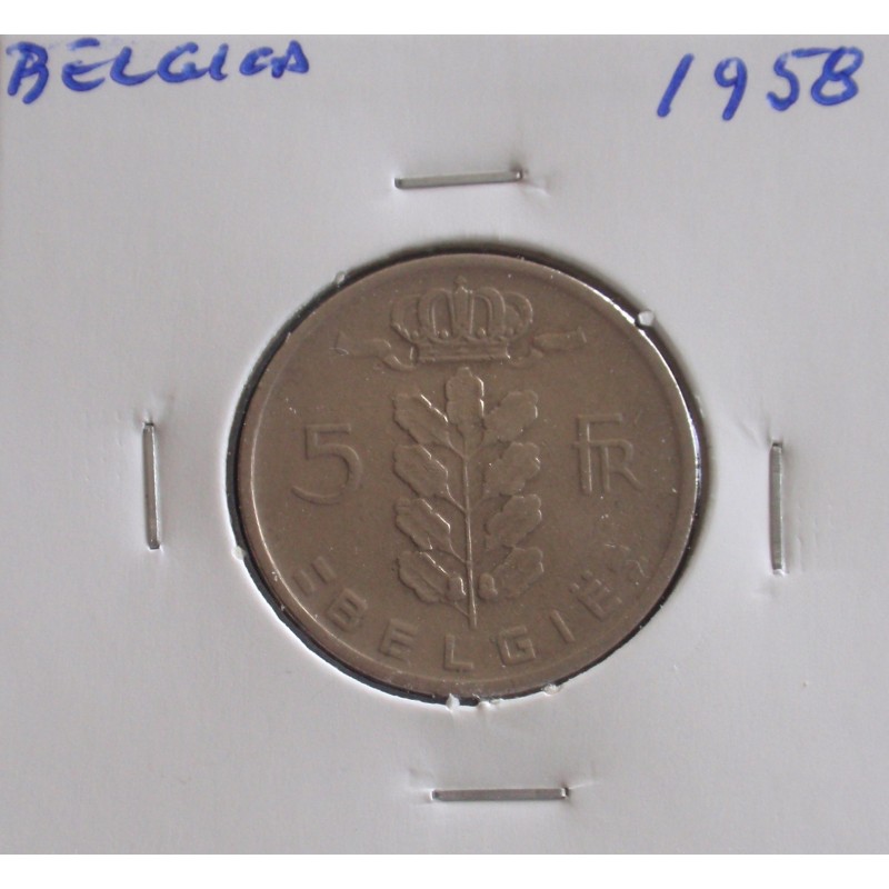 Bélgica ( Belgie ) - 1 Franc - 1958