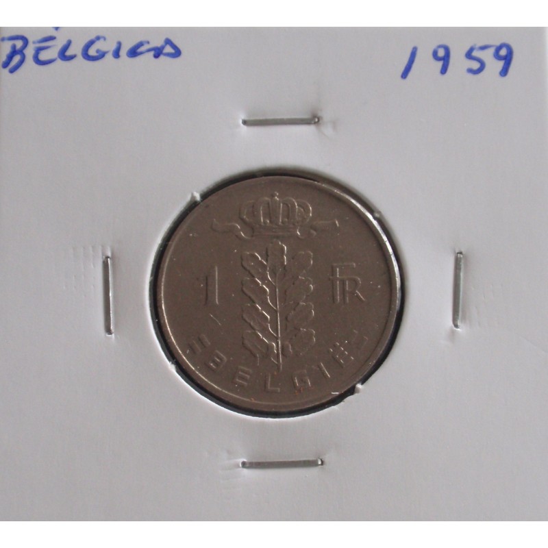 Bélgica ( Belgie ) - 1 Franc - 1959