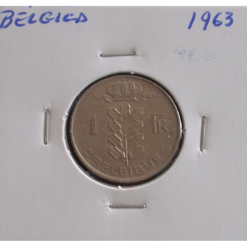 Bélgica ( Belgique ) - 1 Franc - 1963