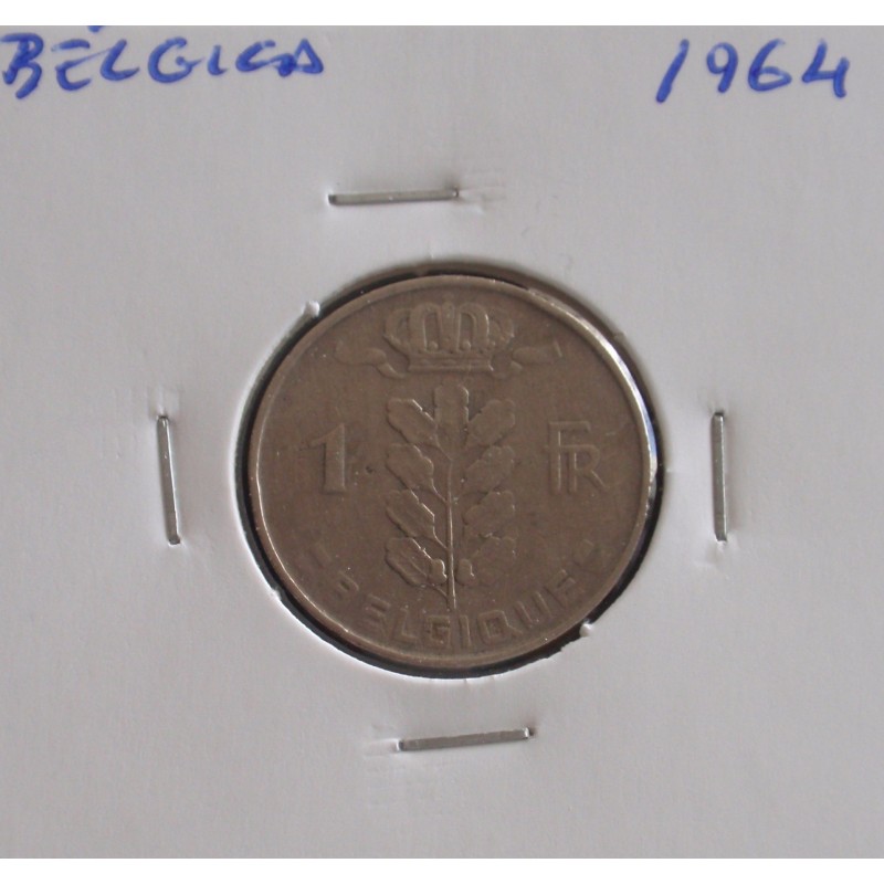 Bélgica ( Belgique ) - 1 Franc - 1964