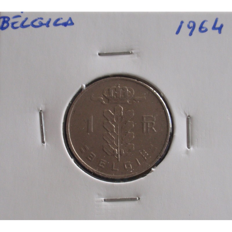 Bélgica ( Belgie ) - 1 Franc - 1964