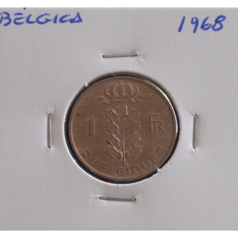 Bélgica ( Belgique ) - 1 Franc - 1968