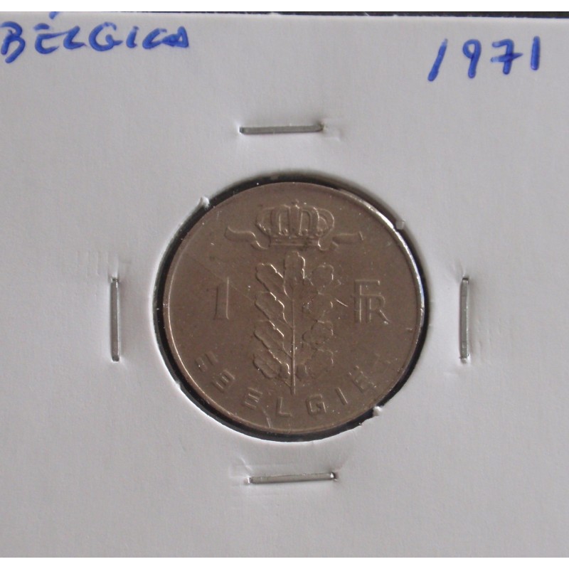 Bélgica ( Belgie ) - 1 Franc - 1971