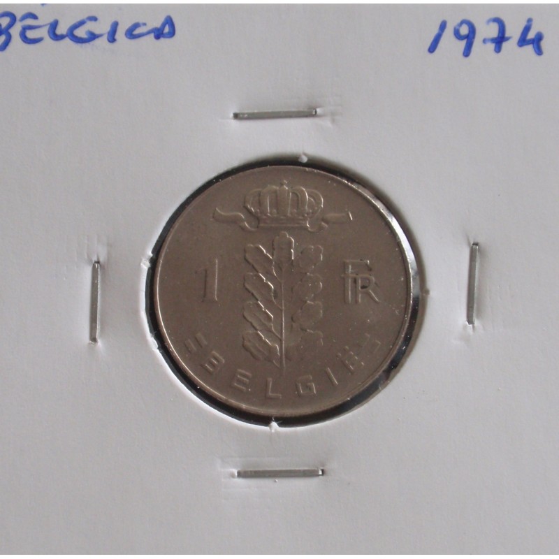 Bélgica ( Belgie ) - 1 Franc - 1974