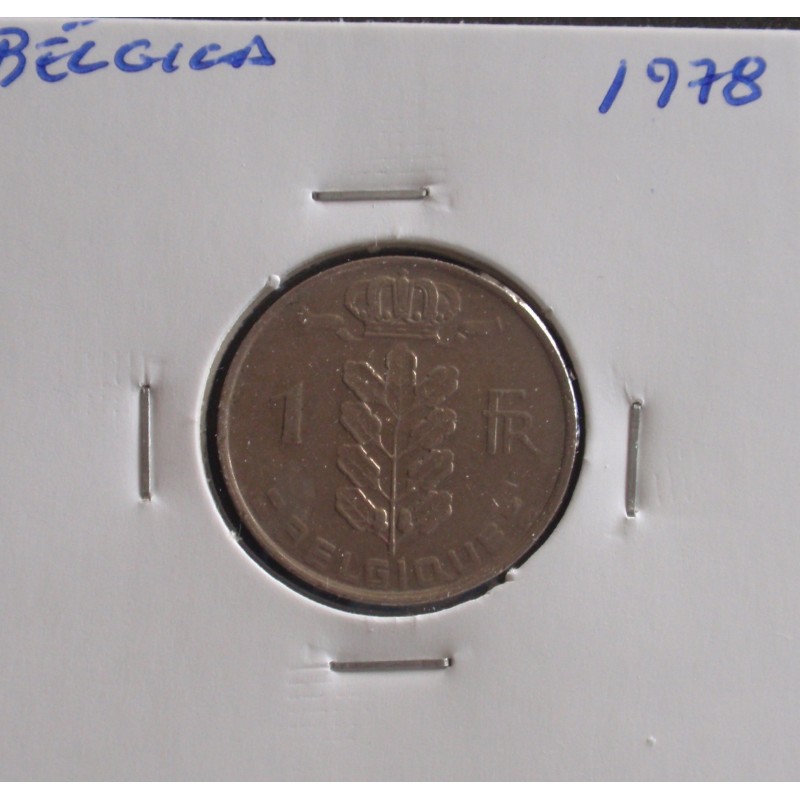 Bélgica ( Belgique ) - 1 Franc - 1978