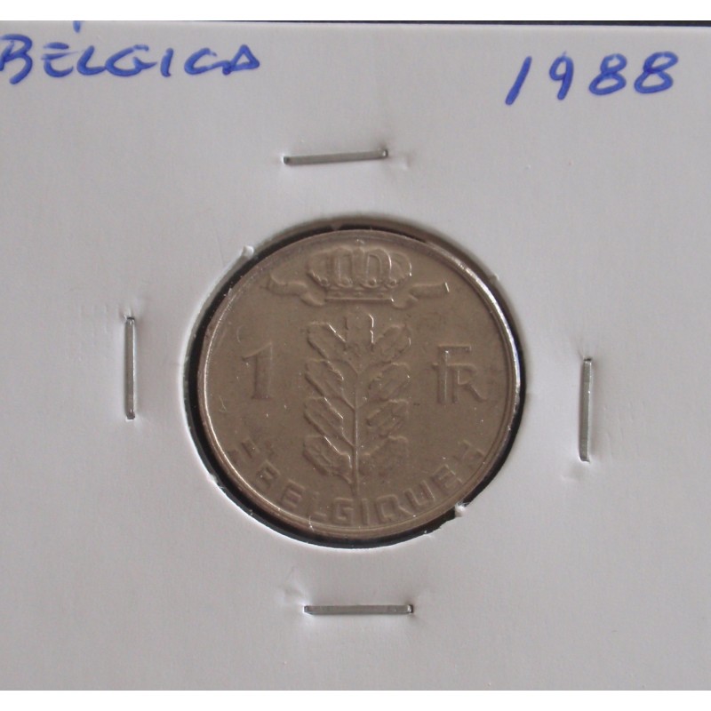 Bélgica ( Belgique ) - 1 Franc - 1988