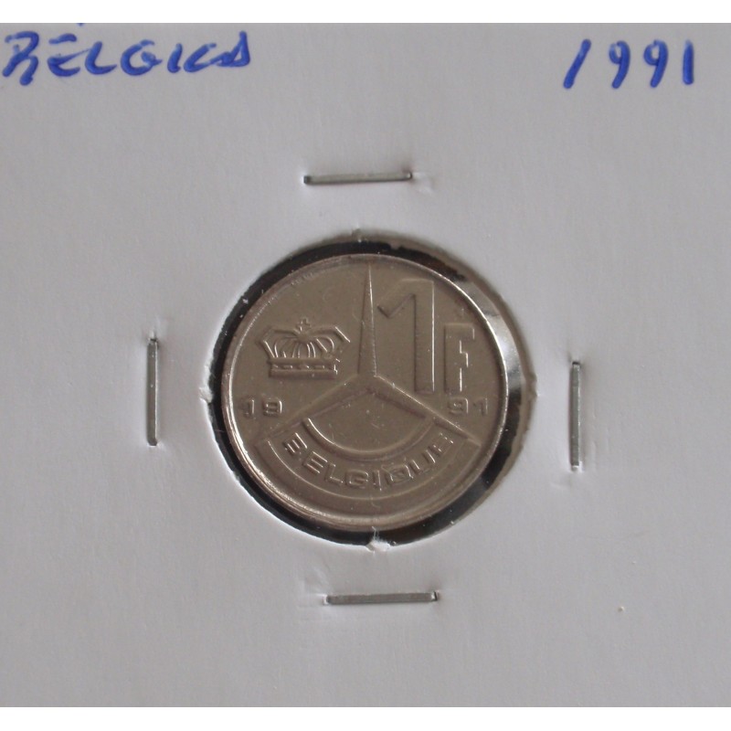 Bélgica ( Belgique ) - 1 Franc - 1991