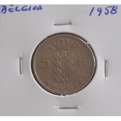Bélgica ( Belgie ) - 5 Francs - 1958
