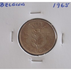 Bélgica ( Belgie ) - 5 Francs - 1965