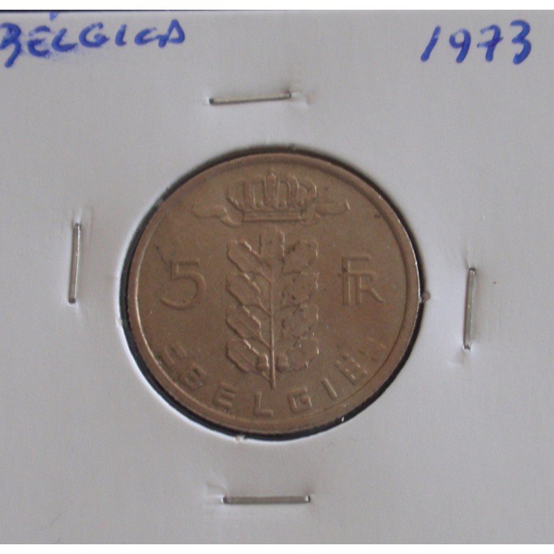 Bélgica ( Belgie ) - 5 Francs - 1973