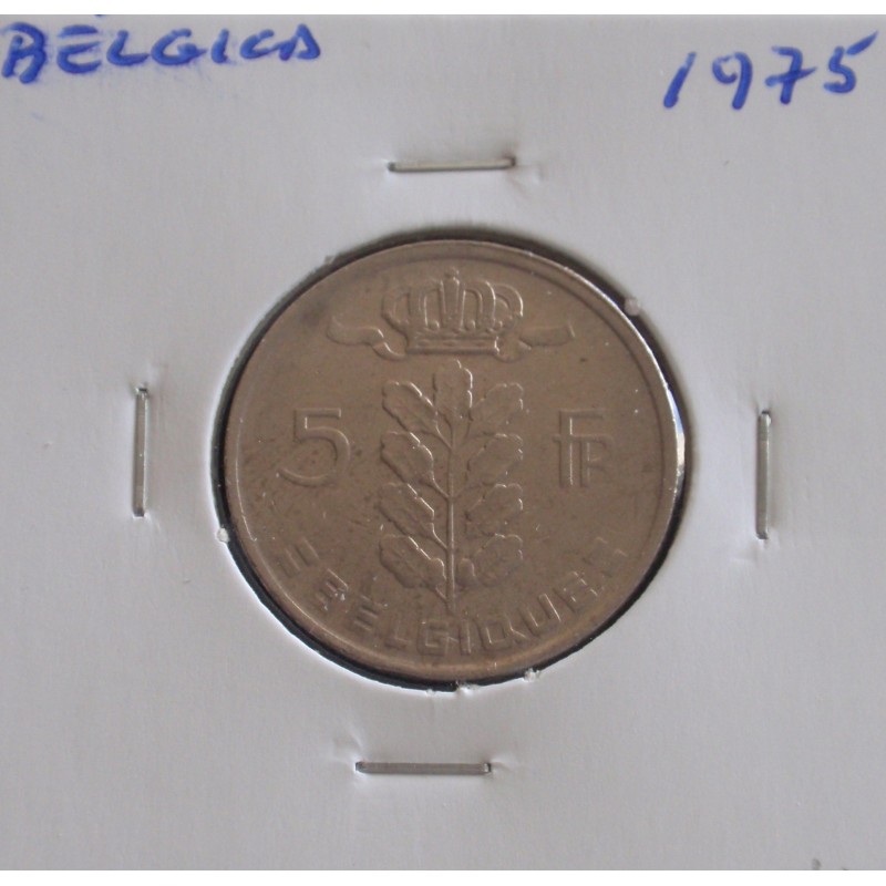 Bélgica ( Belgique ) - 5 Francs - 1975