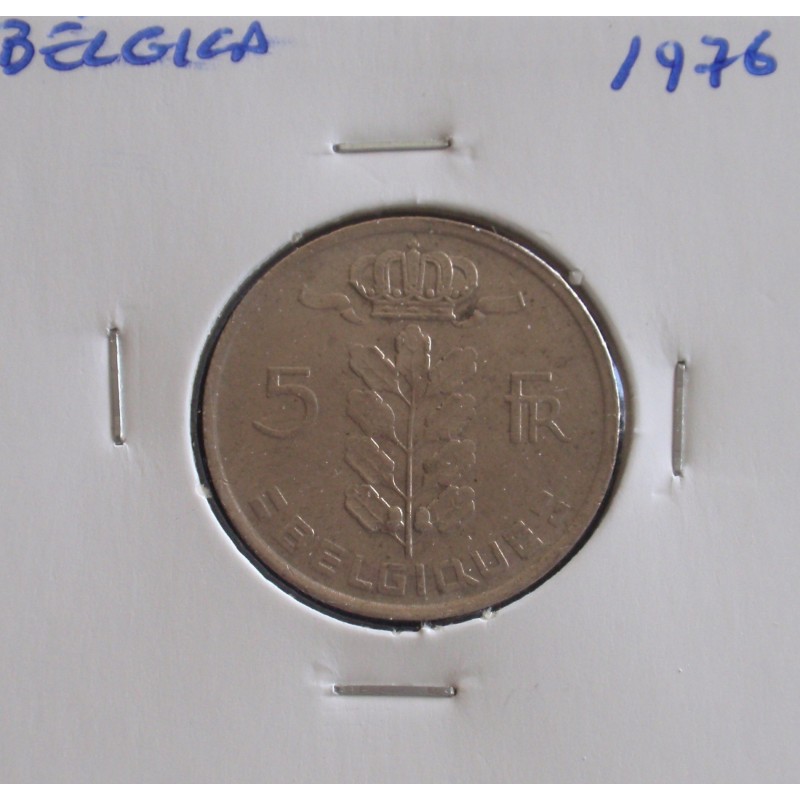 Bélgica ( Belgique ) - 5 Francs - 1976