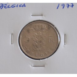 Bélgica ( Belgie ) - 5 Francs - 1977