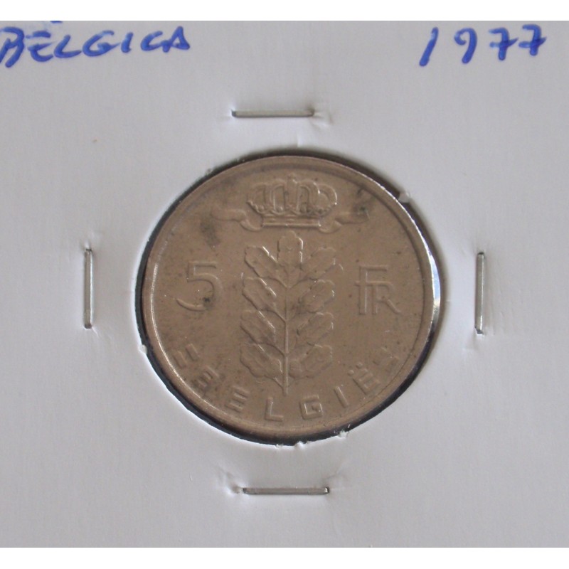Bélgica ( Belgie ) - 5 Francs - 1977