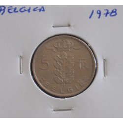 Bélgica ( Belgie ) - 5 Francs - 1978