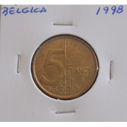 Bélgica ( Belgique ) - 5 Francs - 1998