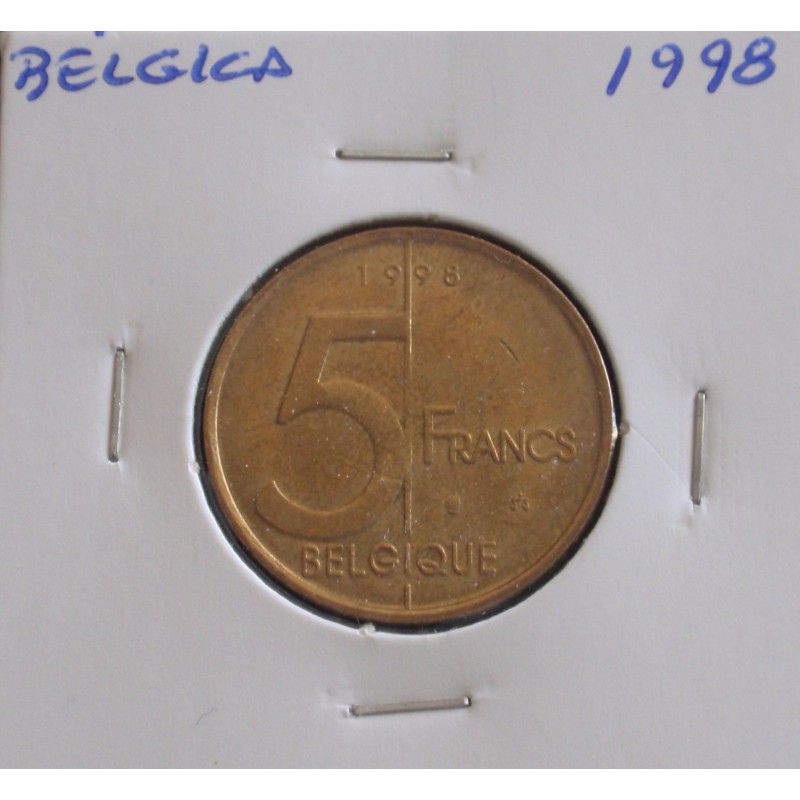 Bélgica ( Belgique ) - 5 Francs - 1998