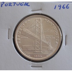 Portugal - 20 Escudos - 1966 - Ponte Salazar - Prata