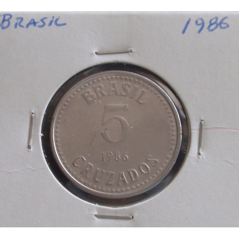 Brasil - 5 Cruzados - 1986