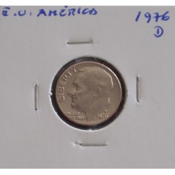 E. U. América - 1 Dime - 1976 D