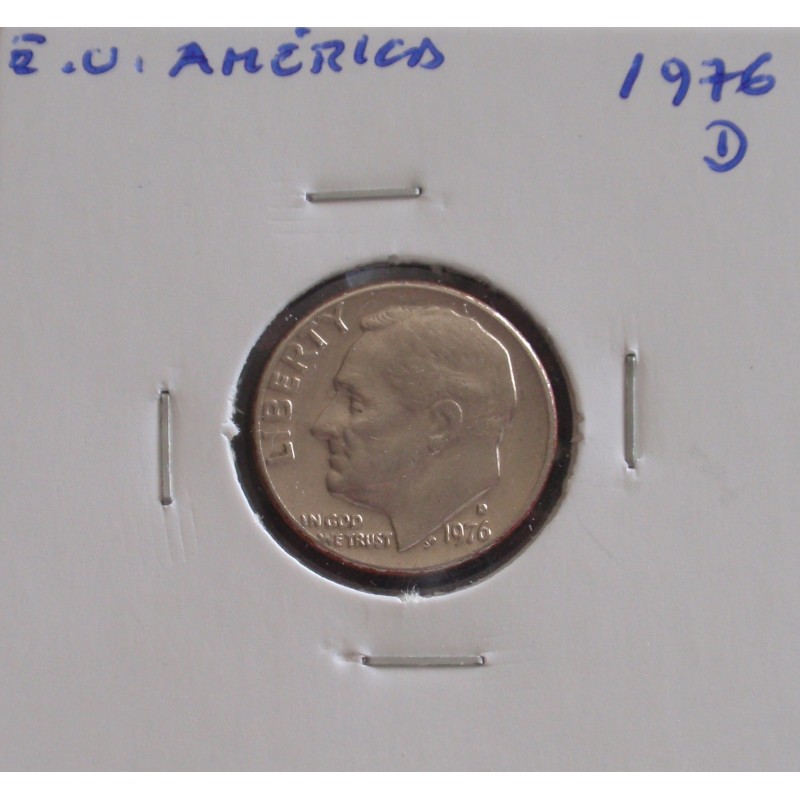 E. U. América - 1 Dime - 1976 D