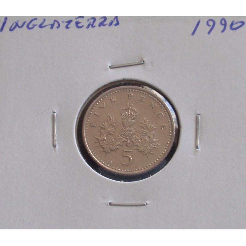 Inglaterra - 5 pence - 1990